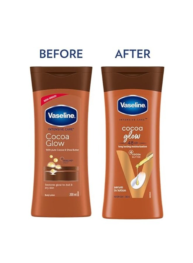 Vaseline Intensive Care Cocoa Glow Body Lotion 200 ml - Image 2
